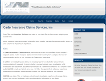 Tablet Screenshot of carterclaims.com